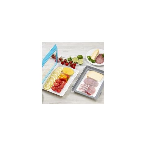 Boîte de conservation alimentaire lot de 2 – Dimensions 30,5 x 23 x 3 cm – Hermétique et réutilisable – Sans BPA (1/5)