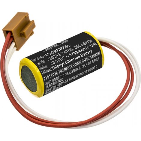 Pile 3.6V 1.6Ah Lithium pour OMRON C500-BAT08 (3g2a9-bat08) (1/4)