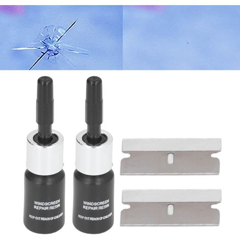 Kit de Réparation Vitre 2 PCS Liquide Réparation Fissures Pour Auto DIY Résine Haute Performance 21g (1/5)