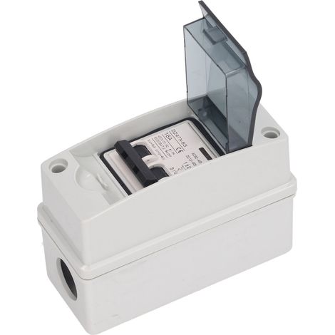 2-poliger, wasserdichter 16-A-Leistungsschalter IP65 für Photovoltaikanlagen mit Verteilerkasten, DC 12–400 V, AC 90–400 V (1/5)