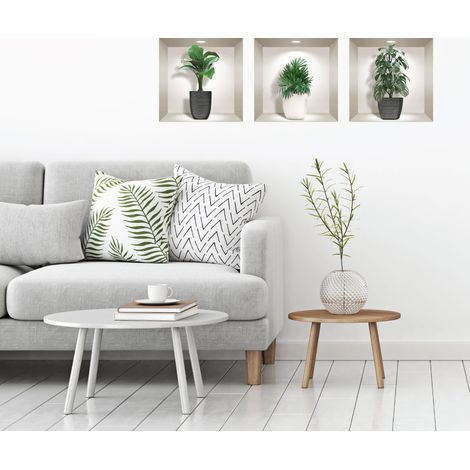Stickers effet 3D plantes chics 40 x 120 cm (1/4)