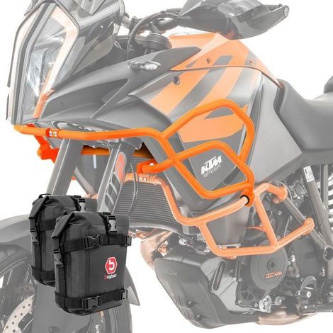 Set parafango alto + borse XL X21 per KTM 1090 Adventure / R 17-19 arancione (1/4)