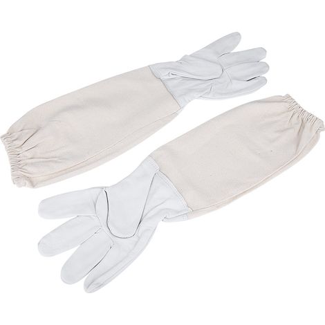 Gants de protection apiculture en peau de chèvre, manches longues ventilées, outil d'apiculteur (1/5)