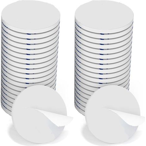 Nastro biadesivo, 80 pezzi, diametro 40 mm, spessore 3 mm, nastro di montaggio, nastro biadesivo extra forte, fai da te per piccole piante in vaso (1/5)
