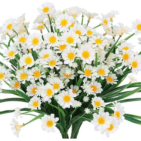 Bouquet Faux Marguerites - Fleurs Artificielles en PVC pour Décoration Intérieure Extérieure Mariage Fête - 1 Pièce (1/5)