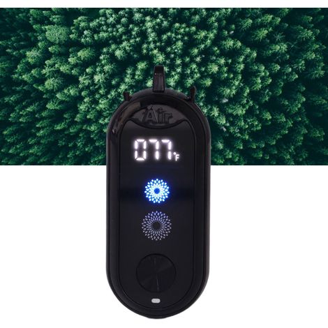 Purificador de aire personal portátil con generador de iones negativos [ABS+PC, 142 g, recargable por USB, 135 horas de funcionamiento, 2 velocidades ajustables] (1/5)