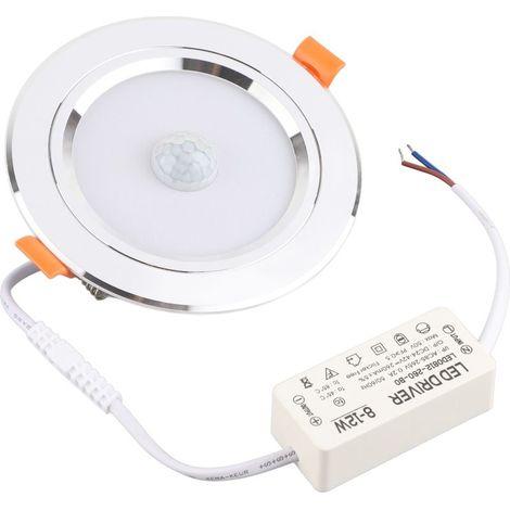 Plafonnier LED à Détection de Présence 9W, Luminaire de Plafond à Induction, 85-265V AC (1/5)