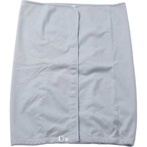 Protège-matelas lavable et réutilisable pour incontinence, absorbant, bleu gris, réglable, taille M. (1/5)