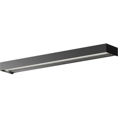 Lampada a Parete LED GAP 30W 2420lm 3000K Alluminio Nero Opaco Dimmerabile Taglio Fase - Gealuce (1/3)