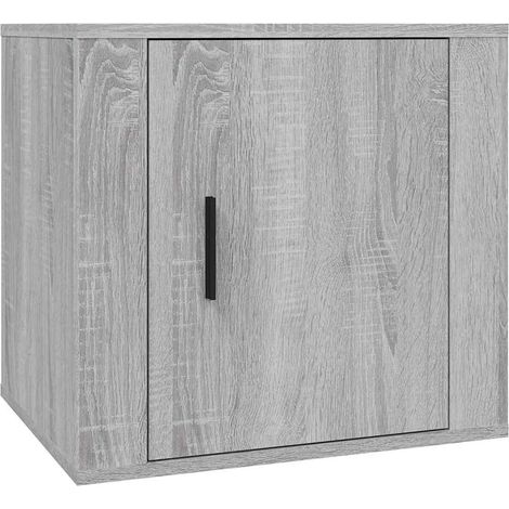 Maison Exclusive - Mesita de noche gris Sonoma 50x39x47 cm (1/5)