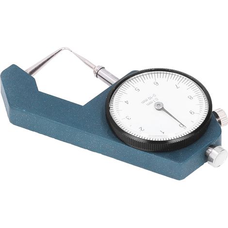 Dickenmessgerät mit Skala 0–10 mm, gebogener Kopf, 0,1 mm Genauigkeit, kreisförmiges Messwerkzeug (1/5)