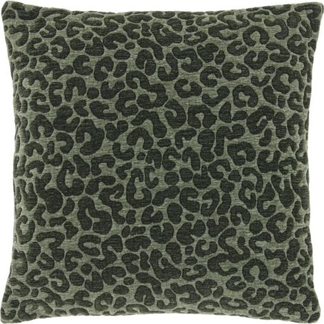 Cuscino Merel 45X45CM Verde Fantasia Leopardata Unique Living