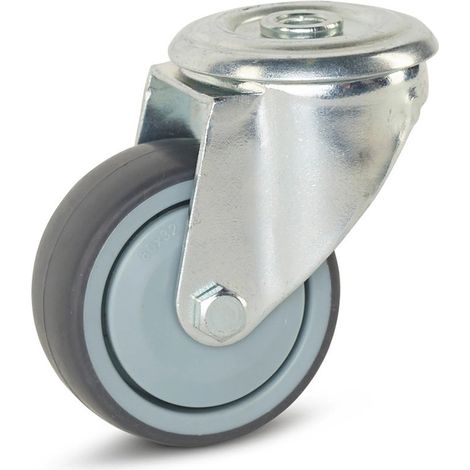Roue pivotante - MESO - Appareil - Trou central - 80mm - 80kg (1/2)