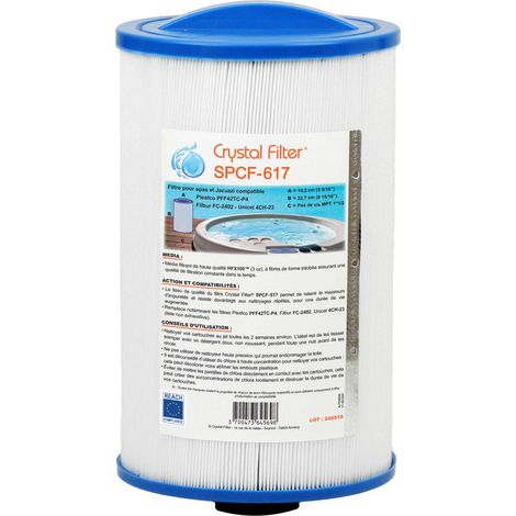 Filtre Spa Crystal Filter® Spa SPCF-617- Compatible Pleatco PFF42TC-P4 - Filbur FC-2402 - Unicel 4CH-23 (1/5)