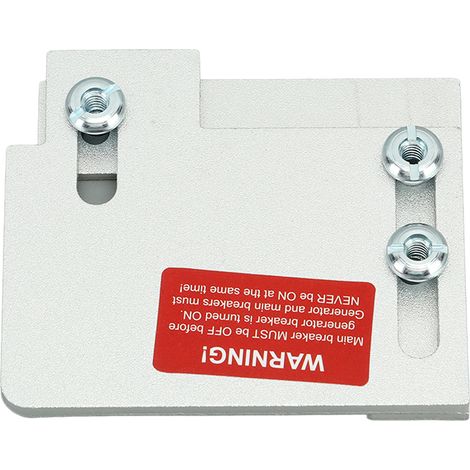 Kit Interverrouillage Générateur, Plaque Aluminium pour Disjoncteur Principal Horizontal Cutler Hammer CH 150-200 Panneaux (1/5)