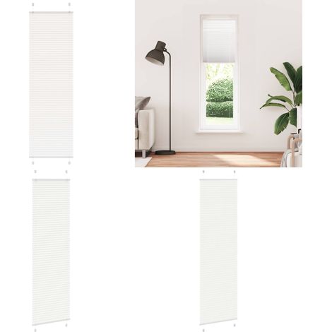 vidaXL Plissee Weiß 55x200 cm Stoffbreite 54,4 cm Polyester (1/5)