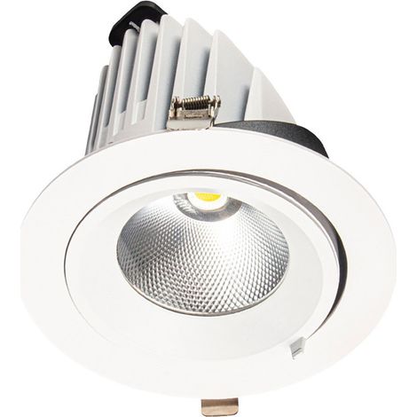 Faretto a LED COB PRO da 30W a forma di lumaca, da incasso, regolabile, 3 colori CCT, 5 anni di garanzia. (1/5)