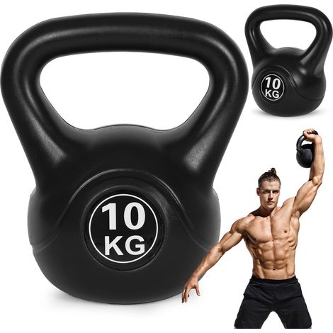 Kettlebell 10 kg per esercizi, manubri, palla pesi, carico fitness, ModernHome (1/5)
