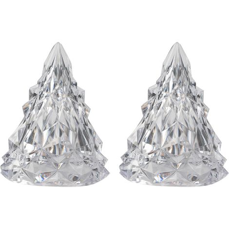 Lot de 2 lampes de table à LED alimentées par piles, lumière décorative d'intérieur idéale pour la chambre ou le bureau (1/5)