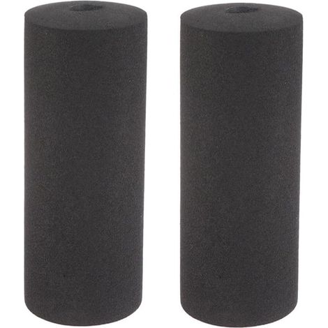 Lot de 2 ou 4 rouleaux de rechange en mousse noire pour extension de jambe, banc de poids, machine de gym à domicile, tube de diamètre 22 à 30 mm, accessoires d'équipement de fitness (4