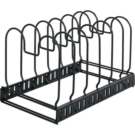 Support extensible en métal pour poêles et couvercles 30-57 cm – Léger et durable – Optimise l'espace de rangement en cuisine (1/5)