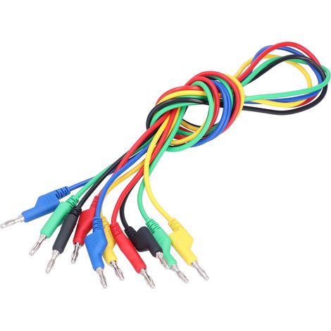 J70054 Cordon de test à double fiche banane, sûr, précis et durable pour multimètre (1/5)