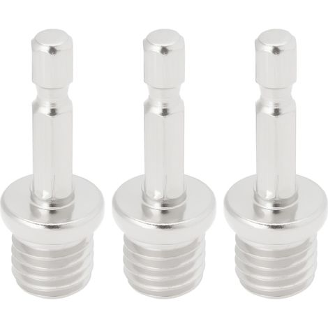 3 Pièces Adaptateur Perceuse Hexagonale Adaptateur M14 Adaptateur 1/4 Pouce Hexagone Perceuse Tournevis sans Fil Mandrin Perceuse Plaque Outils Fendage Clé électrique 45,5 X 16,9 Mm (1/5)