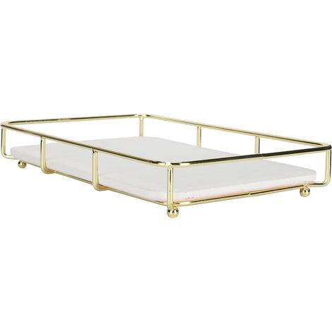 Plateau de coiffeuse, organisateur de bureau, porte-parfums décoratif en acrylique pour parfums, bijoux, cosmétiques et maquillage. (1/5)