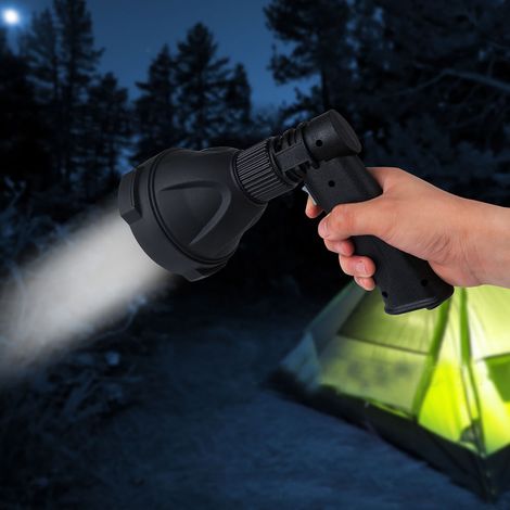 Lampe de travail portable LED XML T6 avec trépied pliable, lampe torche d'urgence et chargement USB (1/5)