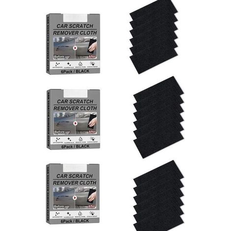 18-teiliges Nano-Glitzertuch zur Reparatur von Autokratzern, Nano-Zaubertuch, Mehrzweck-Autokratzerentferner zur Reparatur leichter Lackkratzer, Lackpflege, Autoreinigung (1/4)