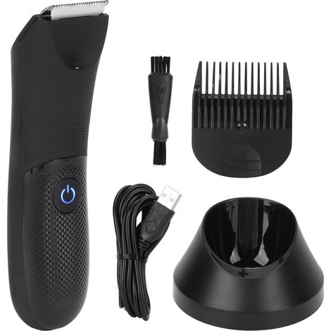 Kit de coupe professionnel pour cheveux, tondeuse électrique lavable avec LED, coffret coiffure homme femme