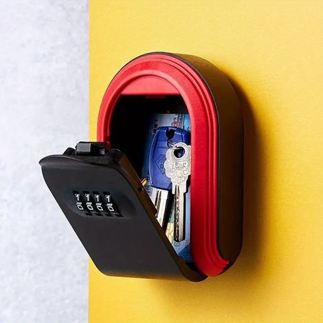 Coffre a clés mural avec cadenas a code pour stockage sécurisé des clés boitier de verrouillage avec accessoires de montage