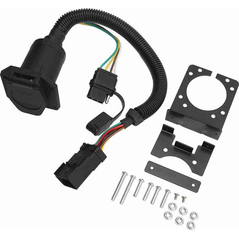 Faisceau de câblage pour remorque, prise multiple 7 broches et 4 broches, cordon de remorquage, remplacement 20135 pour Dodge Ram 1500 2000-2008 (1/5)
