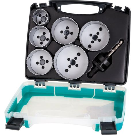 wolfcraft - Set di seghe a tazza BiM "Elettricità" - Diametro 40, 54, 65, 68, 74, 86 mm - Profondità di taglio 40 mm - cod. 5423000 (1/5)