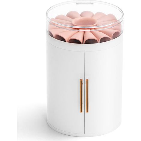 Boîte de rangement à quatre dessins étanche et anti-poussière pour bijoux(Blanc)