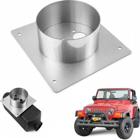 60mm High Diesel Heater Turret Plate, Stainless Steel Turret Planar Floor Bracket, Planar Floor Mounting Bracket for Parking Auxiliary Heating, Compatible with Ebers-pacher We-basto Heater(Silver) (1/5)