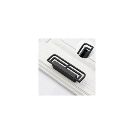 6285-Step 32 Maniglie e pomelli per cassetti, maniglie per ante di mobili da cucina, mobili per camera da letto, maniglie per cassetti (neri) - Crezuo (1/4)