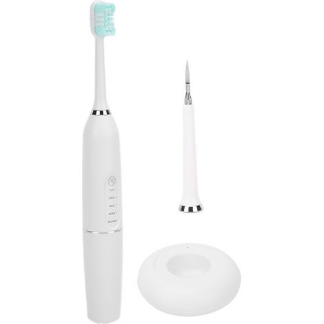 Brosse à dents électrique pour enfants, rechargeable sans fil, blanchissante, pour un nettoyage en profondeur, blanche (1/5)
