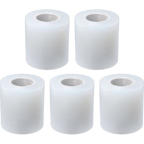 Lot de 5 rubans adhésifs pour greffage, 7 cm, transparents, en PE, pour pépinières, rubans de réparation pour plantes, pour le regroupement, l'emballage et le conditionnement