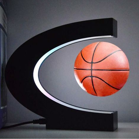 Base de type C à Led avec veilleuse de décoration de boule à lévitation magnétique (basket-ball) (1/2)