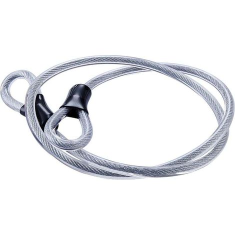 Câble de Sécurité Câble en Acier Tressé Câble de Verrouillage Flexible Verrou de Câble Vélo Antivol Cable d'acier Verrou de Chaîne de Sécurité de Vélo Câble à Double Nœud Pour Scooter Bicyclette (1/4)