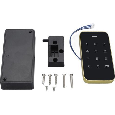 Digitales elektronisches Zahlenschloss, sicherer Touchscreen, Passwort für Schrank, Briefkasten, Akten, Saunaschublade, Schulspinde (1/5)