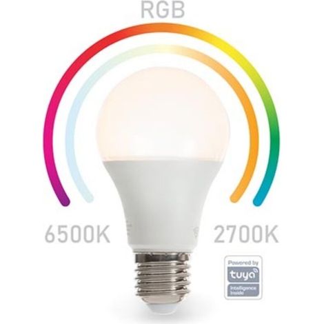 Ampoule RGB - Wifi - E27 - A60 - 2700 À 6500 K - 806 Lm - 8 5 W - 15000 H (1/5)