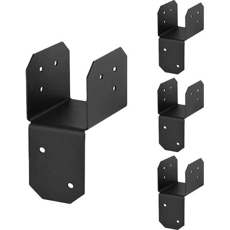 4 équerres pour pergola, tête de liaison de toiture haute résistance, usage abris, terrasses et garages (1/5)