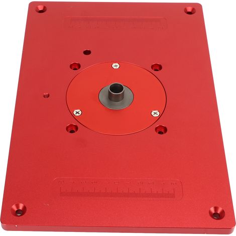 Plaque d'insertion pour table de défonceuse en alliage d'aluminium haute précision pour le travail du bois