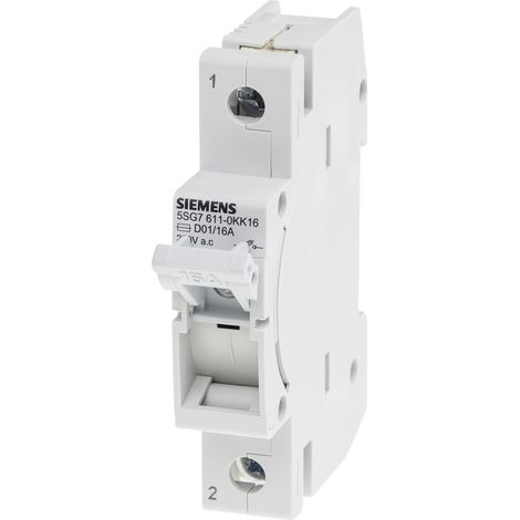 Siemens 5SG76110KK06 Interrupteur-sectionneur Taille du fusible = D01 6 A 230 V 12 pc(s) (1/2)