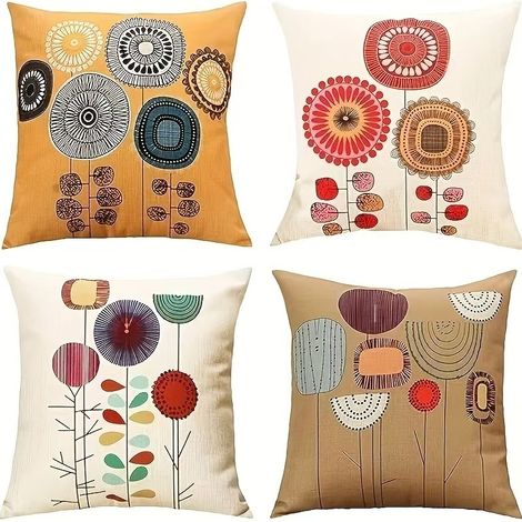 Hot-selling Pumpkin Carriage Ginkgo Leaf Pillowcase, Autumn Home Decor, Cushion Cover, Sofa Cover, Backrest Pillow - Style 8 Flower - 5050cm