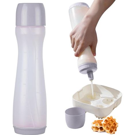 Dosatore per pastella per pancake, ideale per la colazione e la cucina flacone applicatore per waffle e ciambelle. (1/5)