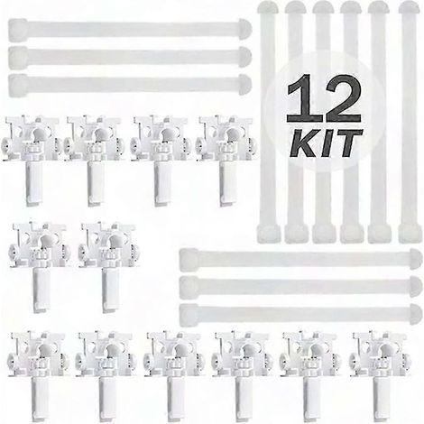 Volet vertical pièce de rechange en plastique, kit de réparation pour stores à lames, jeu de remplacement universel (1/5)