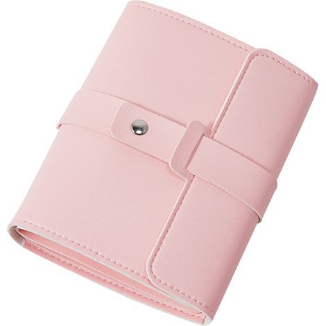 (pink) Earring Storage, Earring Display, Women's Jewelry Box, PU Leather Travel Jewelry Rolls, A Small Book to Keep Your Earrings Safe (1/4)